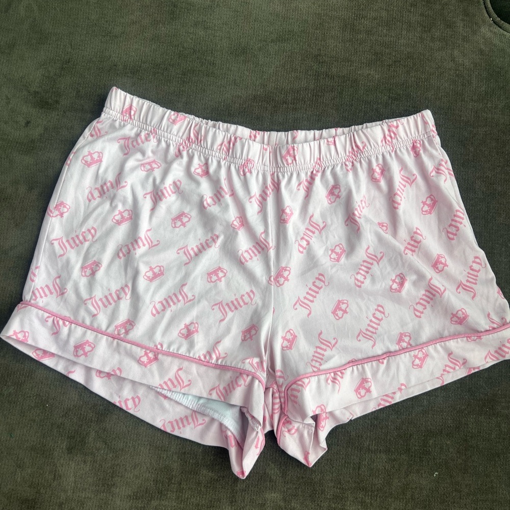 Juicy Couture Light Pink Logo shorts for sleeping
